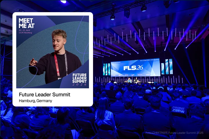 Future Leader Summit 2026 by CHEFTREFF: Meet Me At graphic and LinkedIn results with 1,000 tags and 3 million organic impressions
