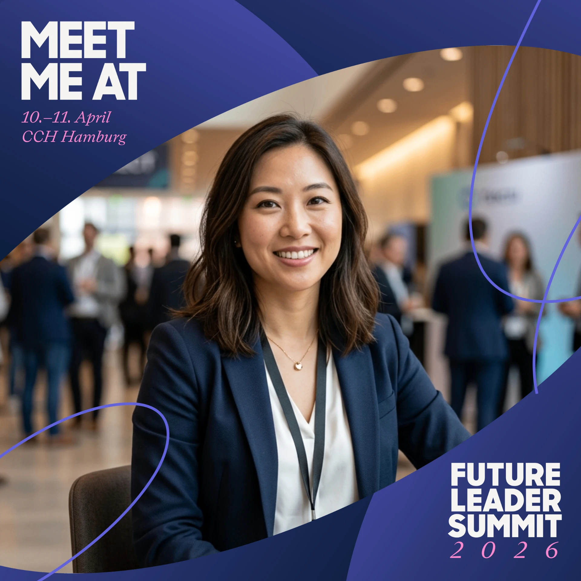 Future Leader Summit branded LinkedIn graphic made with Go Spread
