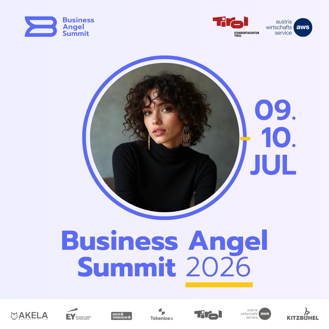 Business Angel Summit branded LinkedIn graphic example created with Go Spread