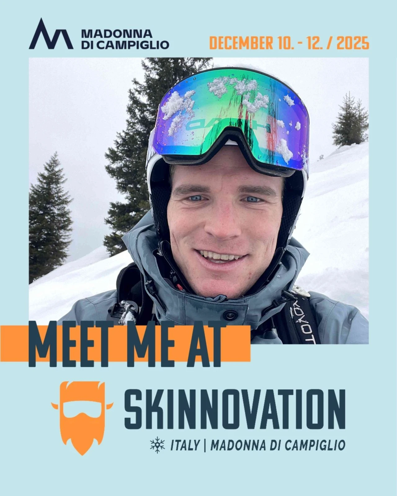 SKInnovation conference attendee — branded Meet Me At LinkedIn graphic created with Go Spread